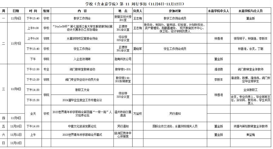 永嘉学院第11周行事历（11月6日-11月12日）.png